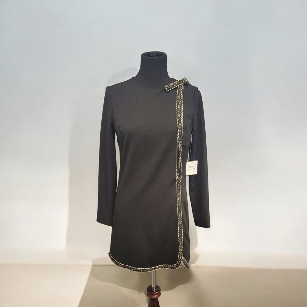 Laundry by Shelli Segal Black Knit Dress Size 6